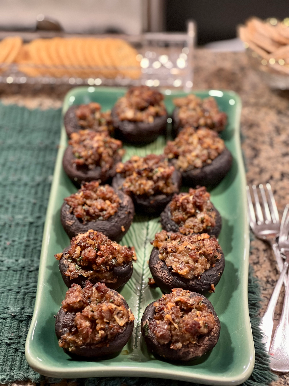 Chorizo Stuffed Mushrooms – Fustini's Oils & Vinegars