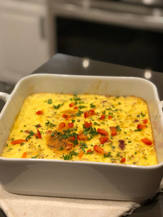 Corn and Red Pepper Pudding