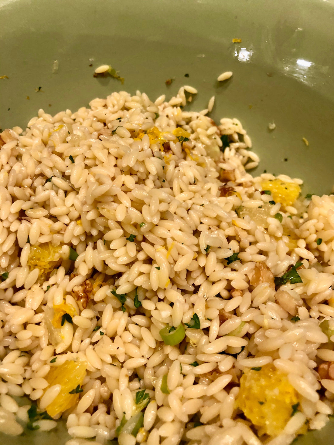 Orzo with Walnuts and Citrus