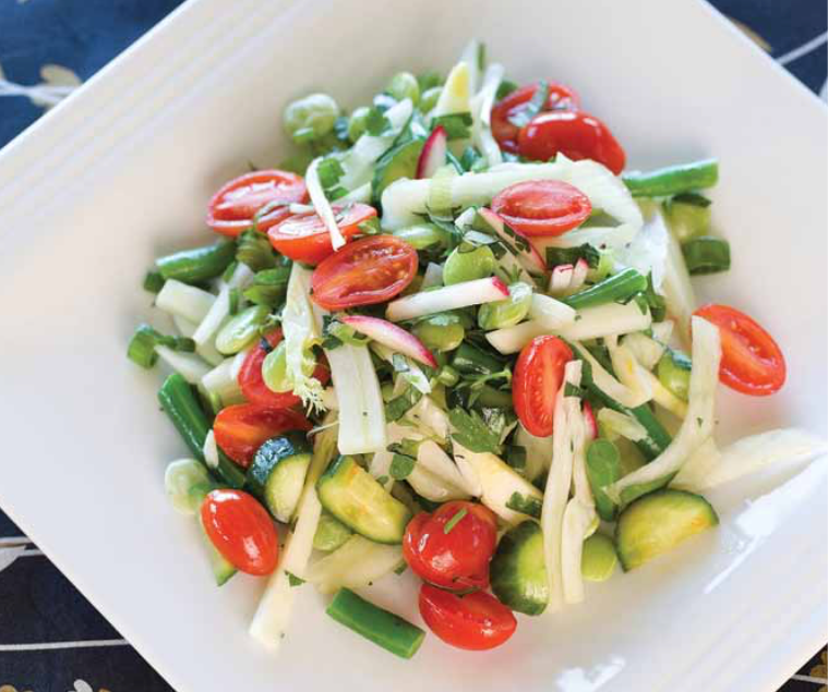 Herbed Tomato Salad with Raw Vegetables