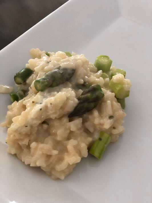 Asparagus and Champagne Risotto
