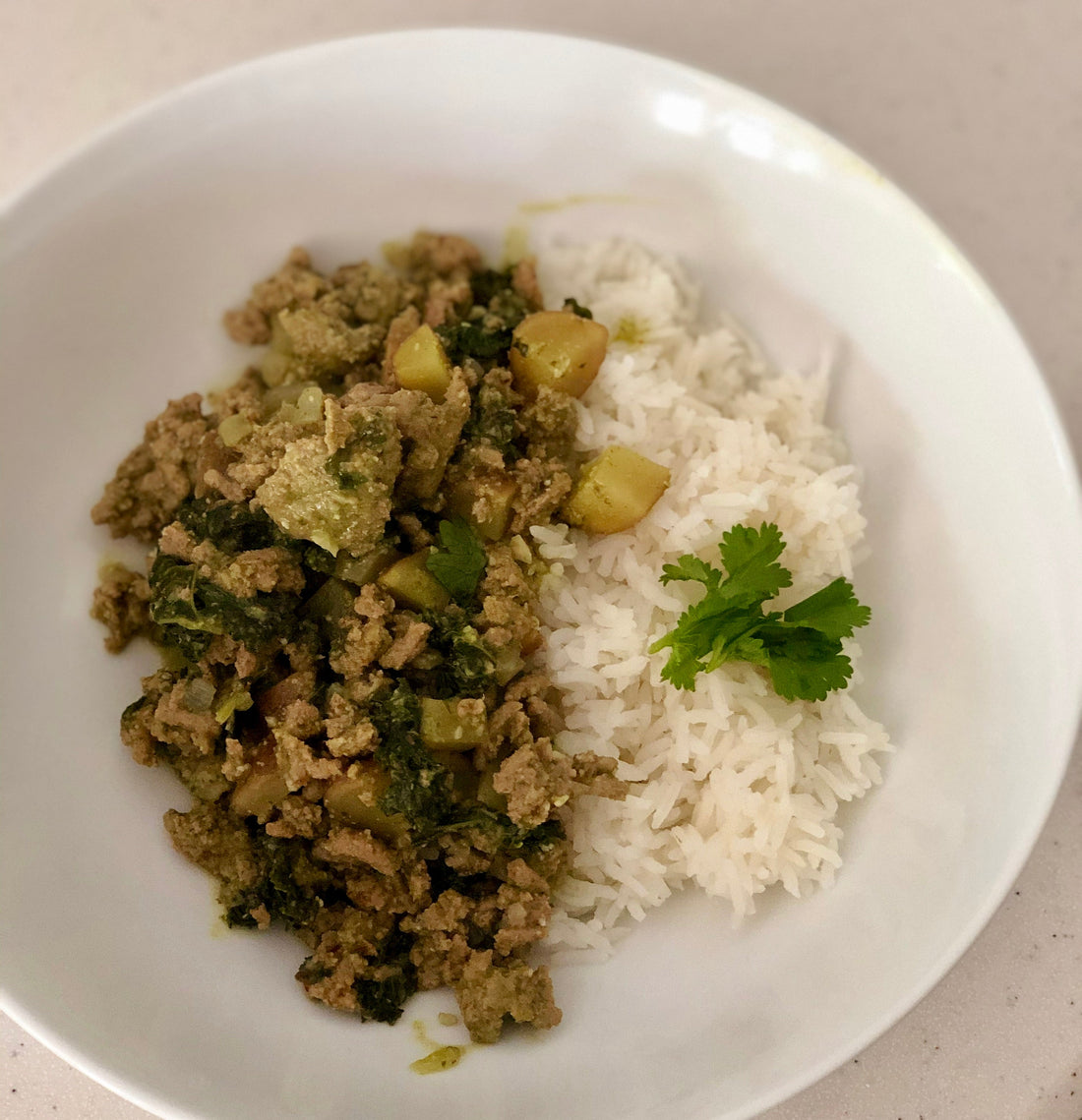 Kale and Turkey Rice Bowl