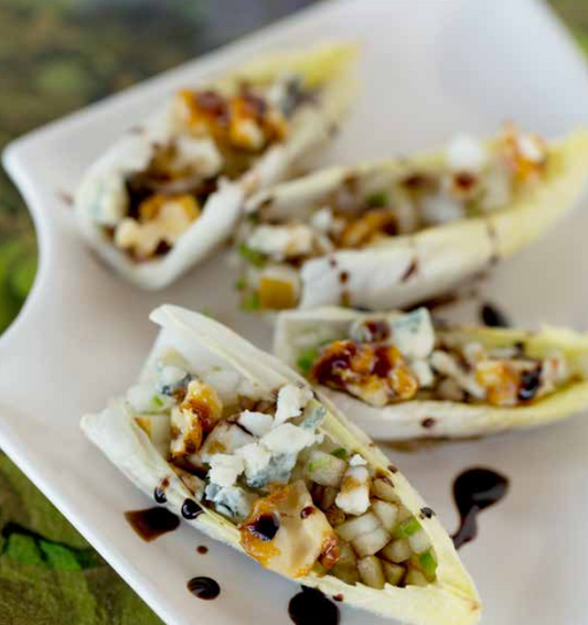 Endive Bites with Pear Compote