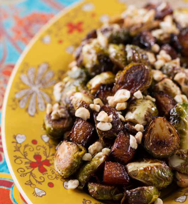Maple-Roasted Brussels Sprouts and Rutabagas