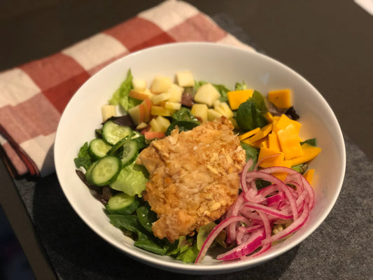 Pretzel Crusted Chicken Salad