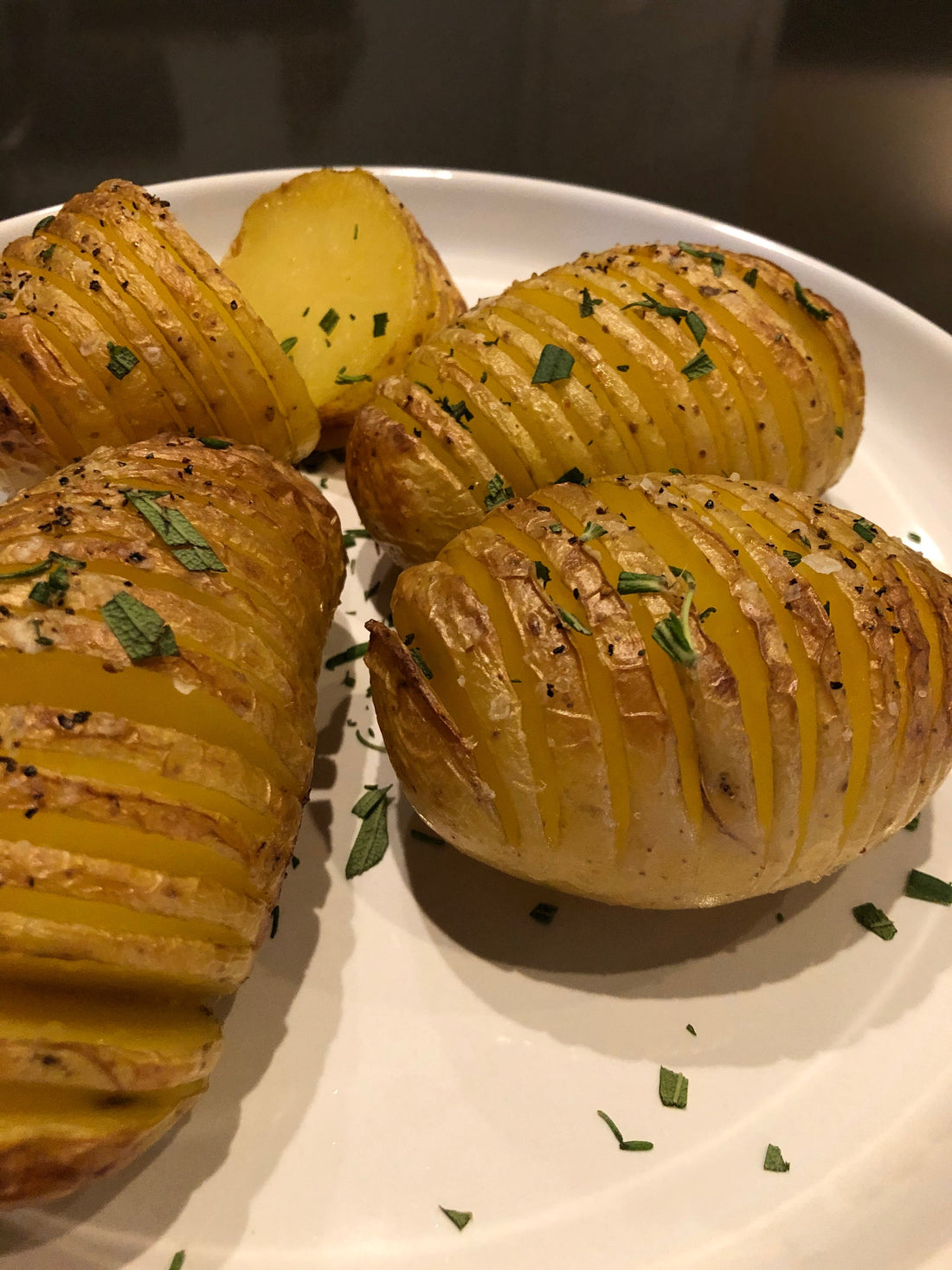 Rosemary Hasselback Potatoes