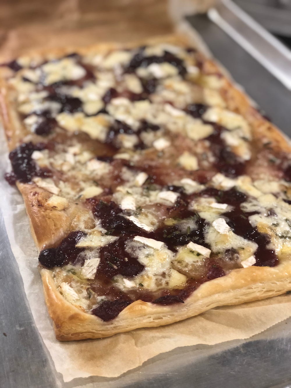Cranberry and Brie Tart