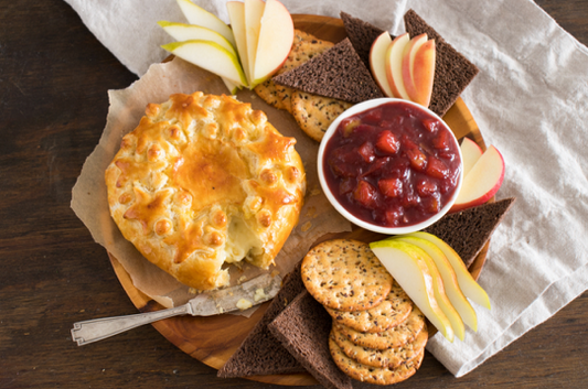 Baked Camembert with Herb Fruit Compote