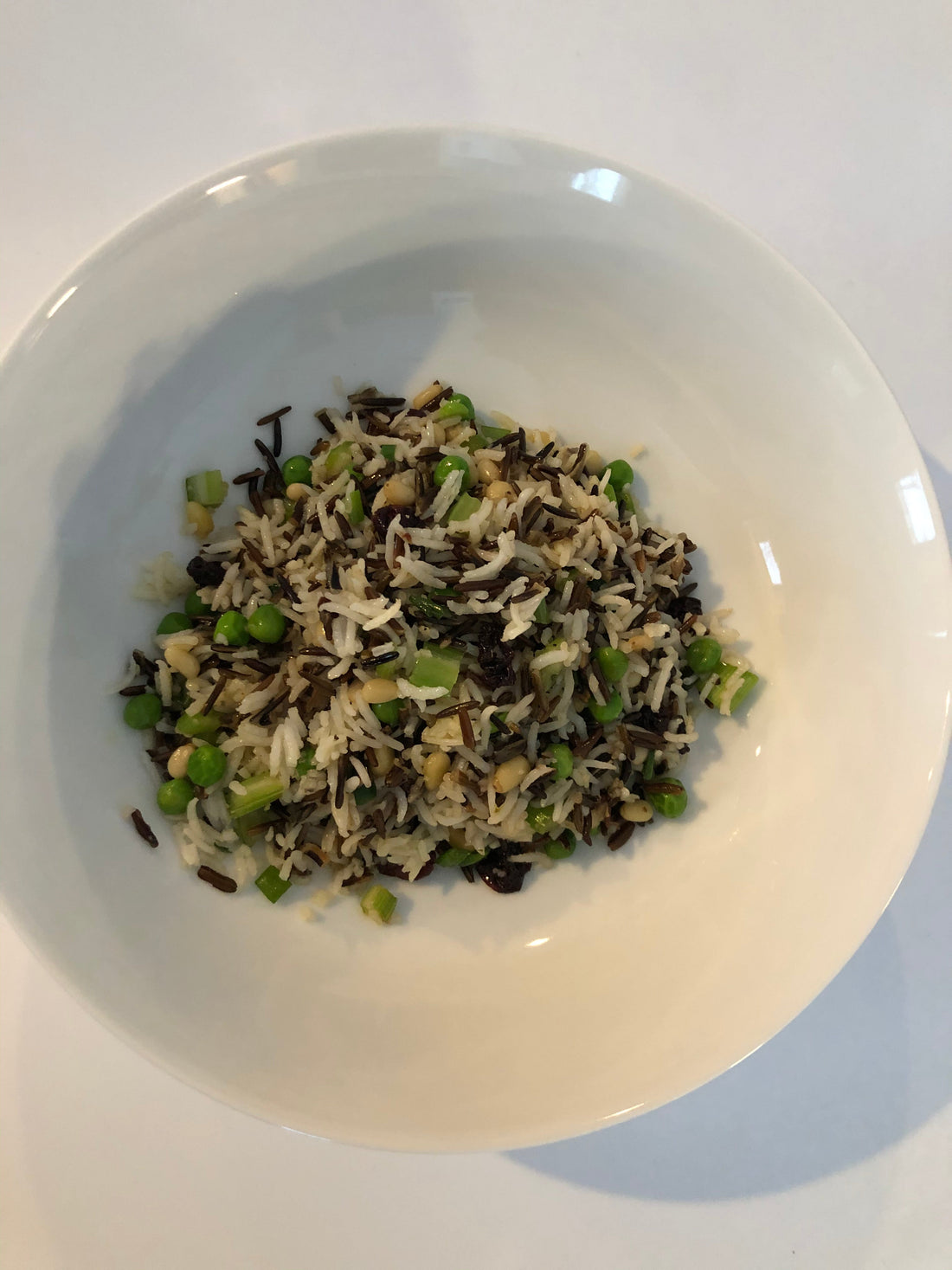 Wild Rice with Celery, Cranberries and Pine Nuts