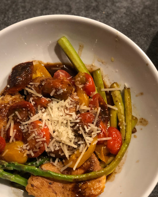Balsamic Chicken and Asparagus
