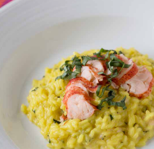 Lobster and Champagne Risotto with Saffron