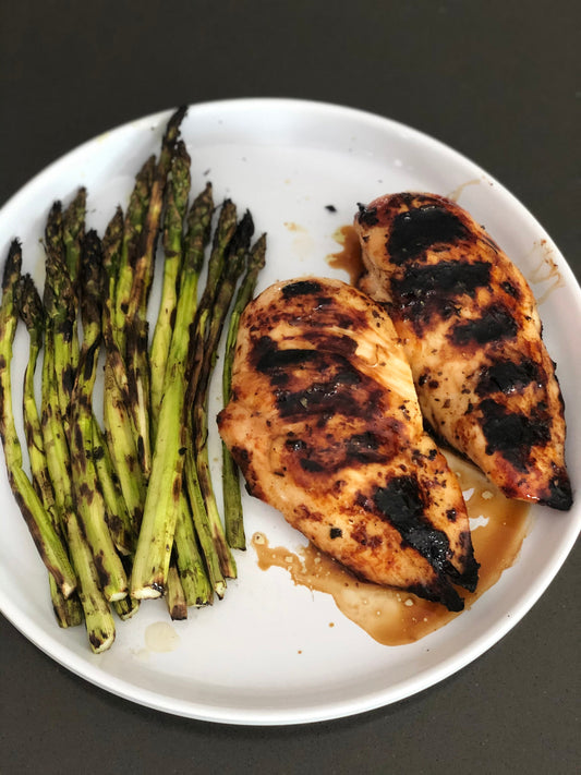 Grilled Chicken with Asparagus