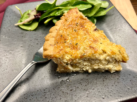 Caramelized Onion and Thyme Quiche