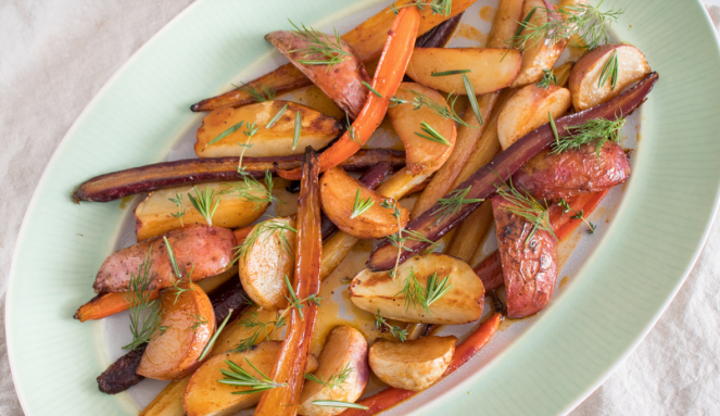 Garlic and Herb Roasted Root Vegetables