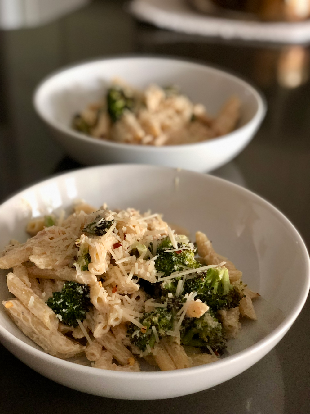 Broccoli and Goat Cheese Pasta
