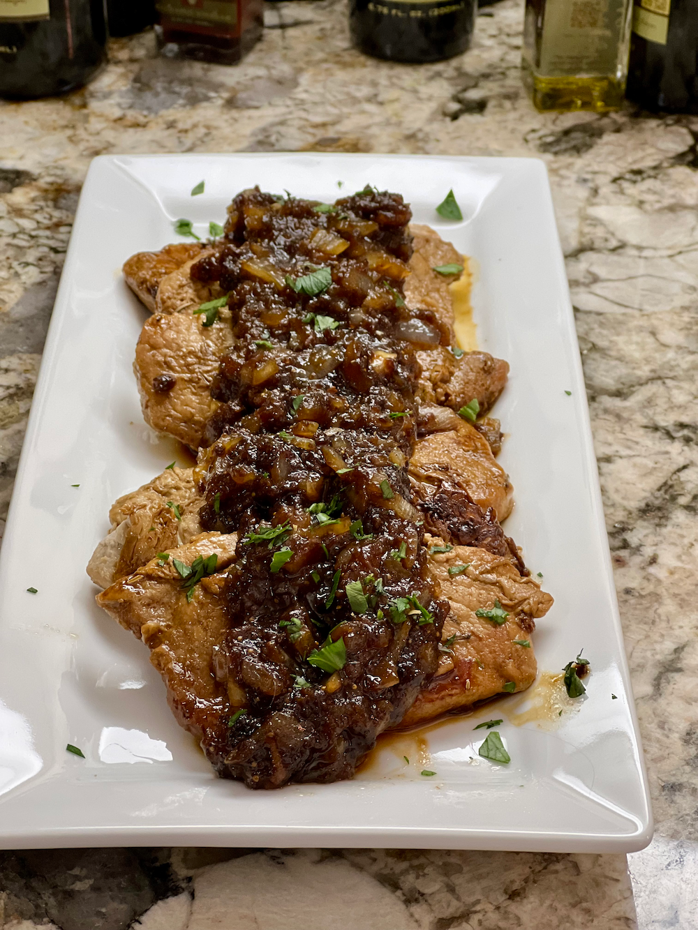 Pork Chops with Fig Sauce