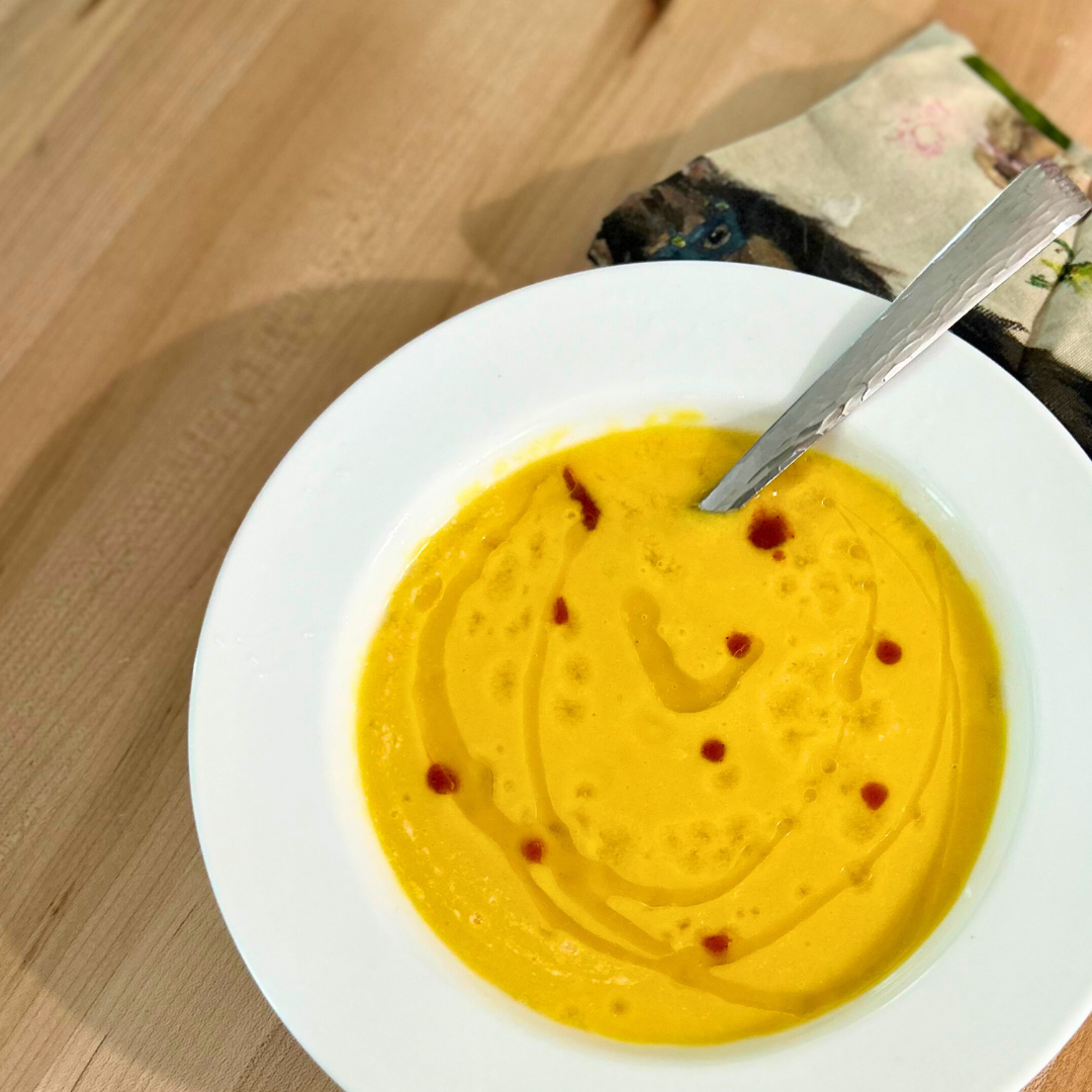 Chilled Golden Beet Soup with Coconut, Ginger, and Lime