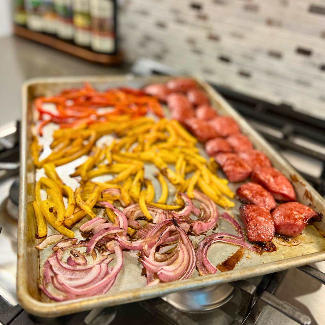 Sheet Pan Sausage and Peppers – Fustini's Oils & Vinegars