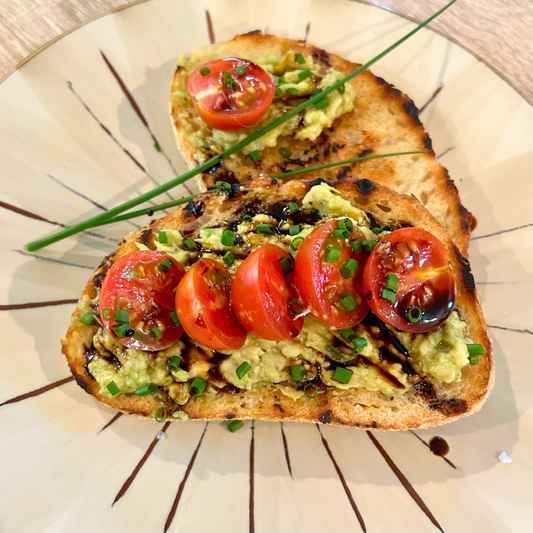 Grilled Avocado Toast with Tomato