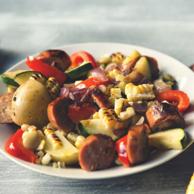 Corn and Sausage Succotash