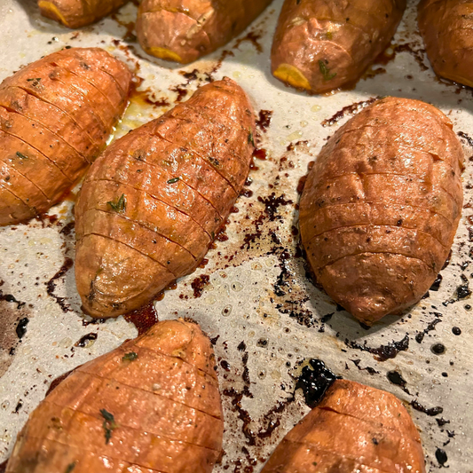 Hasselback Sweet Potatoes