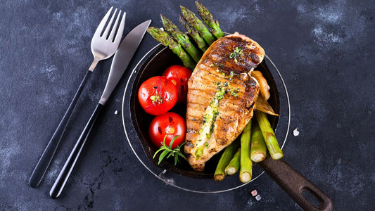 Grilled Chicken with Asparagus