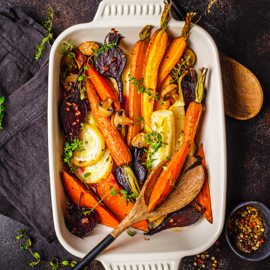 Thyme-Roasted Carrots With Goat Cheese