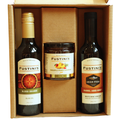 Packaging - 2 bottles and a Pantry Item Gift Box