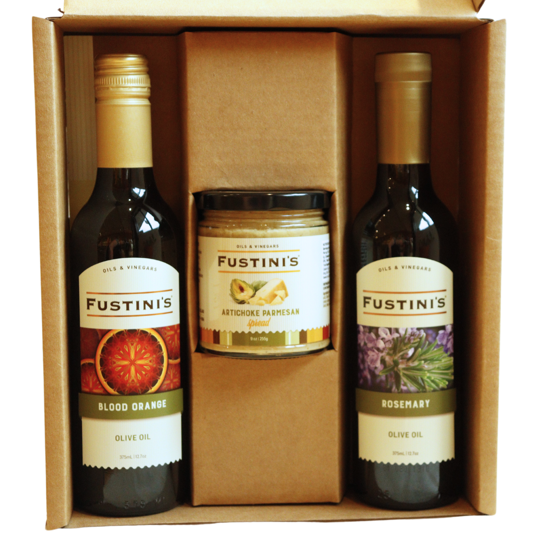 Packaging - 2 bottles and a Pantry Item Gift Box