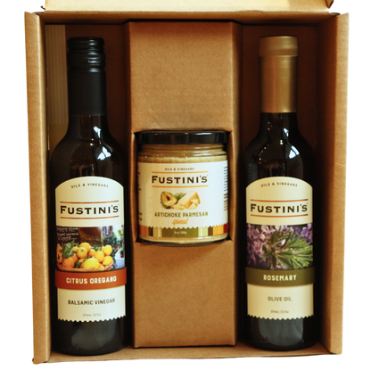 Packaging - 2 bottles and a Pantry Item Gift Box