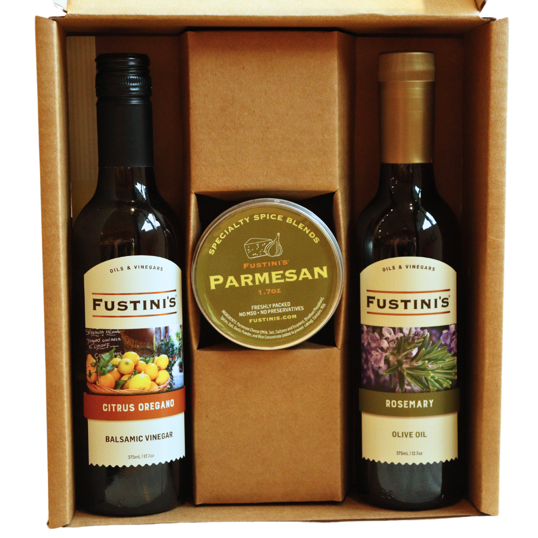 Packaging - 2 bottles and a Pantry Item Gift Box