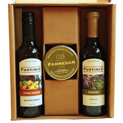 Packaging - 2 bottles and a Pantry Item Gift Box