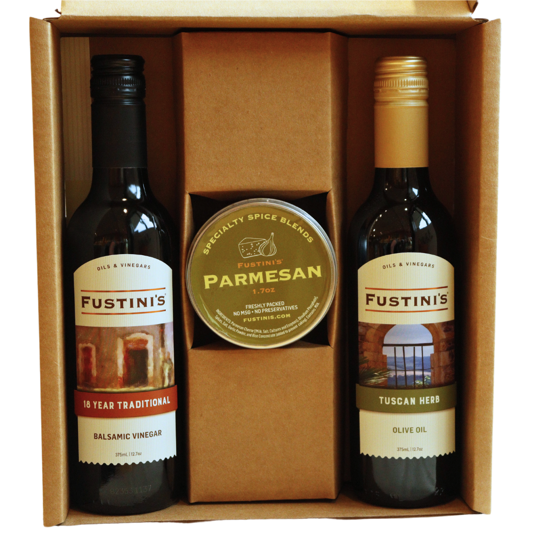 Packaging - 2 bottles and a Pantry Item Gift Box