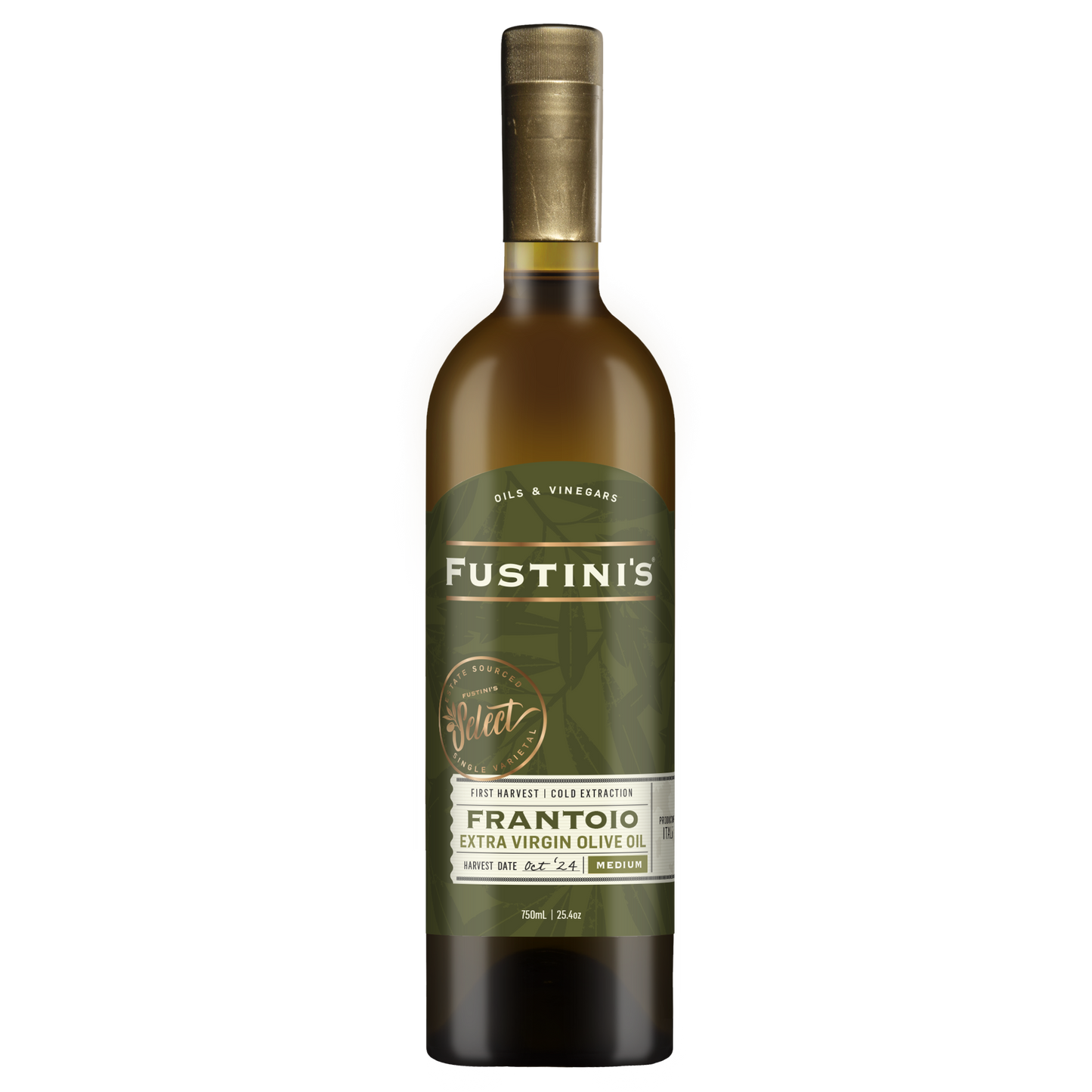 Frantoio SELECT Extra Virgin Olive Oil | October 2024 Harvest | Puglia, Italy